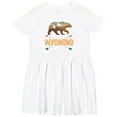 thumbnail image 3 of Inktastic Wyoming Vacation Bear Silhouette Girls Toddler Dress, 3 of 5