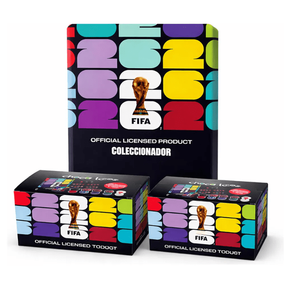 Choca Locoz Fifa 2026 Coleccionador + 2 Caja De 20 Piezas
