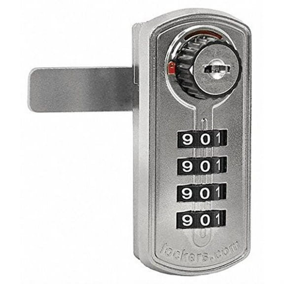 Salsbury 77795SLV Resettable Combination Lock - Factory Installed on Metal Locker Door - Silver