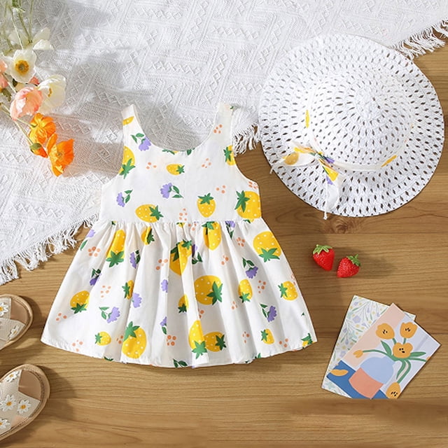 Robe Fille Tout-Petit Robes Florales pour Filles Robe d'Anniversaire pour Filles Robe Fantaisie Tenues Bébé Fille 90/8