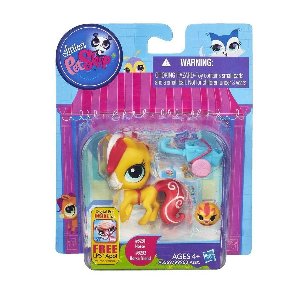 Figure 2-Pack Horse & Horse Friend, Littlest Pet Shop 2-pack includes a