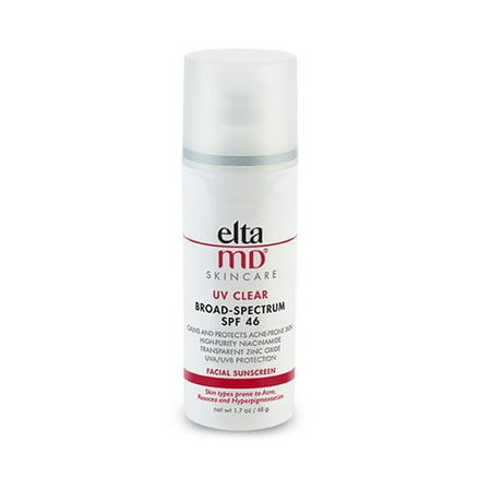 Elta MD Skincare UV Clear Broad-Spectrum SPF 46 Facial Sunscreen, 1.7 (Best Clear Coat Uv Protection)