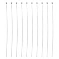 thumbnail image 2 of 10 agujas de alfileres de cabeza de bola de plata de ley 925 para accesorios de fabricación de joyería 45mm Zulema Cabeza Pins, 2 of 8