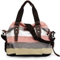 thumbnail image 1 of Bolso de mano SNUG STAR de lona multicolor a rayas para mujer, 1 of 5
