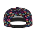 thumbnail image 2 of Hirioo Skull mushroom colorful for Baseball Cap Men Cap Flat Brim for Men Women Teens Adjustable Baseball Cap, 2 of 7