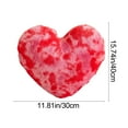 thumbnail image 3 of karymi Heart-Shaped Lint Pillow Soft Decorative Cushion Valentines Gift Cozy Throw Pillow for Sofa Bed Bedroom Home Decor Valentines Day Decorations Bedroom Decor Valentines Day Decorations, 3 of 6