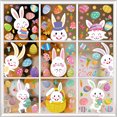 thumbnail image 1 of Pegatinas de pared decorativas de conejo, decoración de doble cara, huevos de conejo de Pascua, 1 of 5