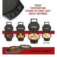 thumbnail image 5 of Courant Pizza Maker. 12 Inch Indoor Griddle, Adjustable Temperature and Timer, Heavy Duty, Black, 5 of 5