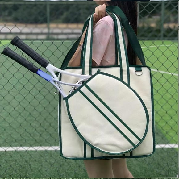 Bolsa de Tenis, Bolso de Tenis de Lienzo de Gran Capacidad para la Raqueta de Tenis Lágrimas para Deportes