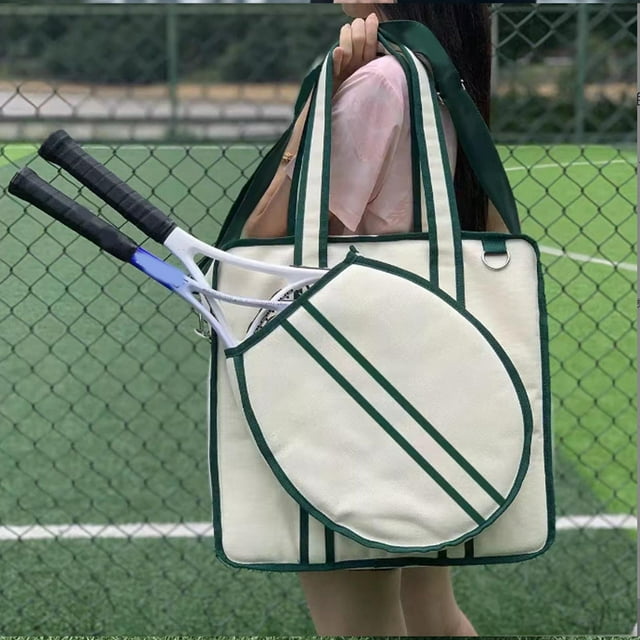 Bolsa De Raqueta De Tenis, Bolsa De Tenis De Lona, fácil Acceso Ligero Multiusos Para Deportes