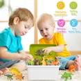 thumbnail image 3 of Dinosaur Toys for 3-6 Year Old Kid, 34PCS Dinosaur Toy Set for Boys Aged 4 with Playmat Storage Boxes,Educational Toys Christmas Birthday Gifts for 5 6 7 8 Year old Boys Girls, 3 of 11
