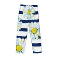 thumbnail image 5 of Balery Men'S Daisy Striped Nautical Pants,Sleepwear Pants,Pajama Pants,Pj Bottoms Drawstring And Pockets-Small, 5 of 9