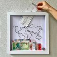 thumbnail image 1 of Adventure Archive Box Travel Adventure Ticket Keepsake Box Ticket Shadow Box Memento Frame Shadow Box Picture Frame For Wall And Tabletop Display, 1 of 5