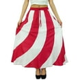 thumbnail image 2 of Bimba Long A-Line Maxi Spiral Summer Skirt Cotton With Back Elastic & Side Zip, 2 of 6