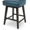 thumbnail image 6 of CHITA Swivel Counter Height Bar Stools with Faux Leather, 26 inch, Dark Blue, 6 of 9
