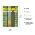 thumbnail image 2 of Chicago USA - Lake Shore Drive Mies Buildings Twin Towers - United Air Lines - Vintage Airline Travel Poster by Stan Galli c.1955 - Fine Art Matte Paper Print (Unframed) 24x32in, 2 of 4