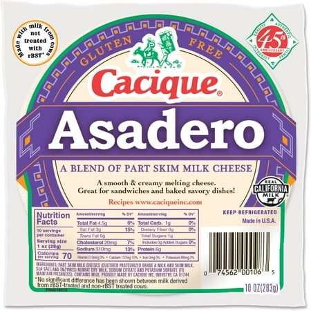 Cacique Asadero Cheese, 10 oz