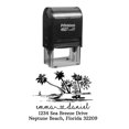 thumbnail image 1 of Printtoo Personalized Black Self Inking Wedding Invitation Address Stamp Custom Rubber Stamper-60 x 40 mm, 1 of 6