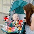 thumbnail image 5 of Cute Car Seat Toys for Babies 0-6 Months, Stroller Toys with Crinkle, Teether, Music Box, Rattle, BB Squeaker for 0 3 6 9 12 Months Babies Infant Boys Girls Gifts, 5 of 6