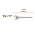 thumbnail image 2 of Llave ajustable (perico) 15 pulgadas profesional cromada Expert, 2 of 4