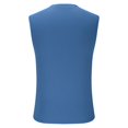 thumbnail image 6 of Kmdttou Adult Short Sleeve Crew Neck T-Shirt Sports Sleeveless Top Gym Muscle Shirt Fitness Running Sports Swimming Shirt Solid Color Sleeveless Top on Clearance (Size:S-3XL), 6 of 7