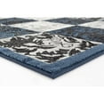thumbnail image 4 of Persian Rugs  Blue Polypropylene Floral Chess Area Rug - 7'10" x 10', 4 of 5