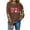 Brown, variant on Elvqul Sweatshirts for Women Pullover Sweatshirts Graphic Trendy no Hood Long Sleeve Womens Shirts Black