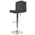 thumbnail image 5 of Home Square Bellagio Leather Adjustable Bar Stool in Black - Set of 2, 5 of 5