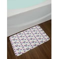 thumbnail image 2 of Geometric Bath Mat, Triangle with Grunge Effect Colorful Paint Dripping Pattern Hipster Mosaic Design, Plush Bathroom Decor Mat with Non Slip Backing, 29.5" X 17.5", Multicolor, by Ambesonne, 2 of 2
