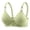 Green, variant on Sports Bras for Women New Women's Printing Thin Style Ventilate Back Buckle Bra without Steel Rim Silver 38