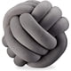 thumbnail image 1 of Cojín de nudos, cojín de nudos para sofá, cama, decorativo, escandinavo, cojín decorativo, nudo, diámetro 25 cm, gris, 1 pieza (paquete de 1), 1 of 6