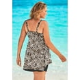thumbnail image 2 of Swim 365 Women's Plus Size Longer-Length Tankini Top, 2 of 6