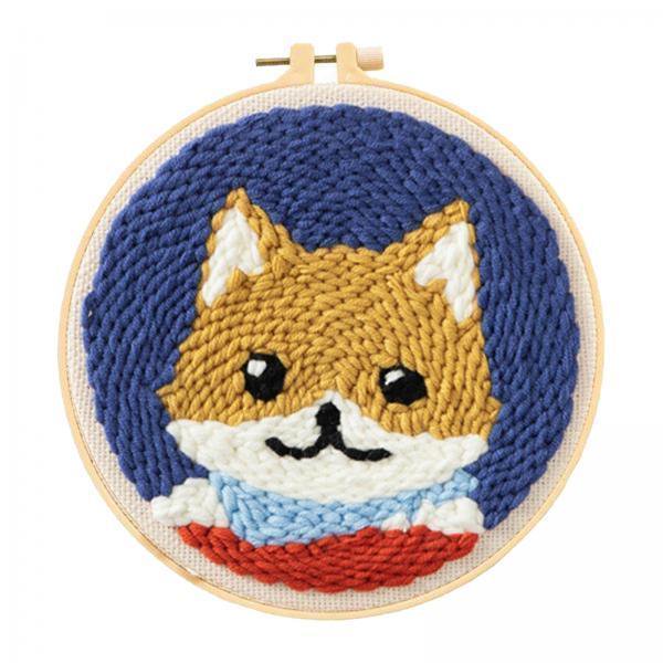 Paquete de 2-3 Kit de agujas de bordado, herramienta artesanal, punzón de hilo, herramienta de tejer Shiba 2 piezas Zulema Kits de inicio de bordado con punzón