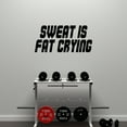 thumbnail image 1 of Wall Decal Quote Sweat Is Fat Crying Home Sticker Decor C307, 1 of 5