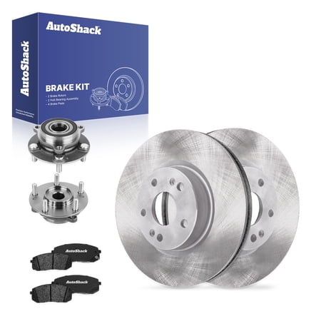 AutoShack Front Brake Rotors Premium Pads & Hub Bearing Assemblies for Hyundai & Kia Elantra 2021-2023 Niro 2023-2024 FWD L4 1.6L 2.0L - 11.02 (280 mm) 5-Lug