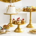 thumbnail image 6 of 3-PCS Gold Cake Stand Set (8"/10"/12" Plate) for 6-10 Inch Cakes, Perfect Dessert Table Display Set, Cupcake&Cake Stands for Party, Wedding, Birthday, Baby Shower, Anniversary (Metal), 6 of 12