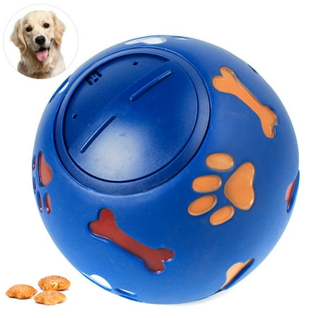 - Pet Dog Toy,Legendog Educational Interactive Paw Bone Print Rubber Ball Puppy Chew Toy Dog Playing Toy Dog Treats Dispenser