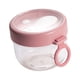 thumbnail image 5 of Tarro de avena para la noche en taza de cereal fácil de limpiar, taza de bebida, tazón de yogur, taza para pájaros rosa, 5 of 9