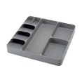 thumbnail image 1 of Organizador de utensilios compacto, soporte para utensilios, portátil, fácil de guardar, bandeja de almacenamiento para cubiertos, para uso doméstico, Gris, 1 of 8