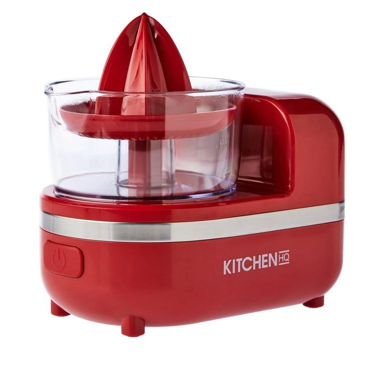 Kitchen HQ 3-in-1 Citrus Juicer, Food Processor & Soft Serve Maker Open Box - Red