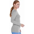 thumbnail image 2 of MediChic Scrubs Ultrasoft Stretch Long Sleeve Scrubs T-Shirt Undershirt, Available in 8+ Colors, 2 of 2