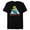 Black, variant on The Simpsons Bart Simpson Snowboarding Snow Rat - Short Sleeve Blended T-Shirt for Adults - Customized-Ocean Blue