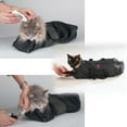 thumbnail image 5 of Downtown Pet Supply Cat Grooming Bag, Cat Restraint for Nail Clipping, Black, L, 5 of 6
