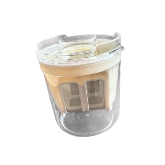 DOLITY Greek Yogurt Maker Jar Gadget Container Cute Multifunctional Bowl Whey Separator for Tabletop Desserts Home Use Dips Homemade Small