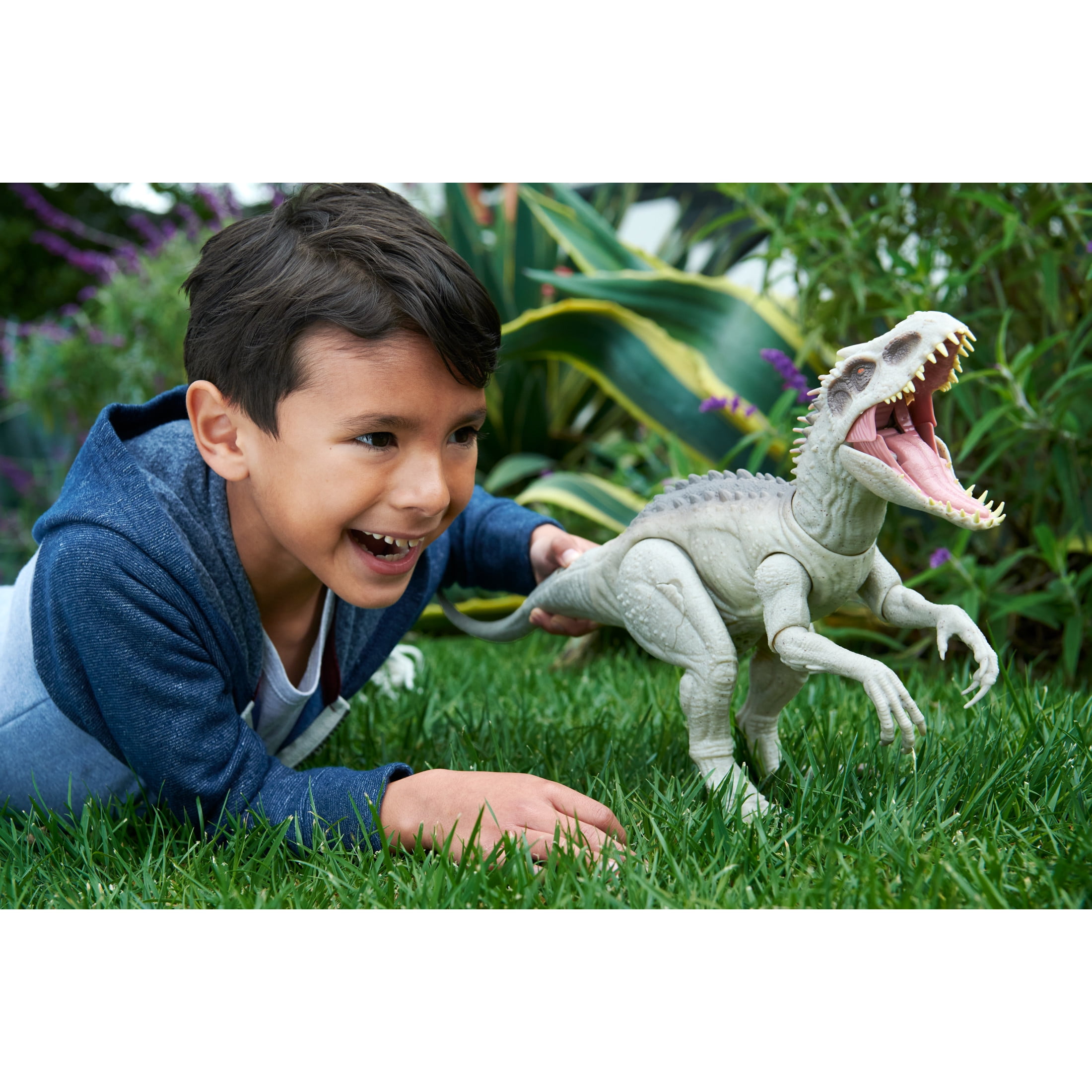 Jurassic World Indominus Rex Hybrid Dinosaur Action Figure Toy with Camouflage Battle, Lights, Sound(图4) Jurassic World Indominus Rex Hybrid Dinosaur Action Figure Toy with Camouflage Battle, Lights, Sound(图4)