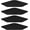 Black, variant on Corner Shelf Wall Mount, Set of 2 Corner Floating Shelves with Cord Hole for Speaker, Cable Box, 2 Tier Wood Hanging Storage Shelf for Bathroom Living Room Bedroom, White