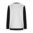 thumbnail image 4 of AherBiu Chandails à Col Rond pour Femmes Manches Longues Hauts à Blocs de Couleur Hauts de Sortie T-Shirts d'Entraînement, 4 of 6