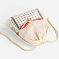 thumbnail image 3 of Practical Moistureproof Storage Bag Dustproof Drawstring Non Woven Fabric Clothes Storage Bag for Home-Beige,45cm, 3 of 8