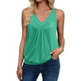 thumbnail image 2 of Seductiva Women's Tanks & Camis Women Tank Tops Loose Fit V Neck Ruched Sleeveless Tops Casual Basic Shirts S Xxl Tank Summer Sleeveless Tops Fashion Basic Tees, 2 of 9