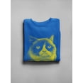 thumbnail image 3 of Grumpy Cat With The Word No Sweatshirt Women -T-Line Designs, Female XX-Large, 3 of 4